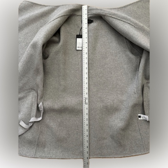 JOSEPH Lisa Wool And Cashmere Blend Felt
Wrap Coat in charcoal grey - Picture 12 of 15